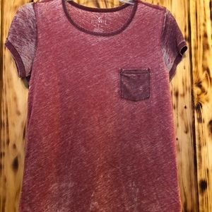 Women’s Red American Eagle Pocket Tee Size S